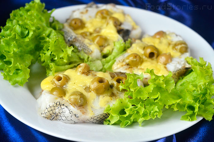 Макрурус запечённый под сырной корочкой